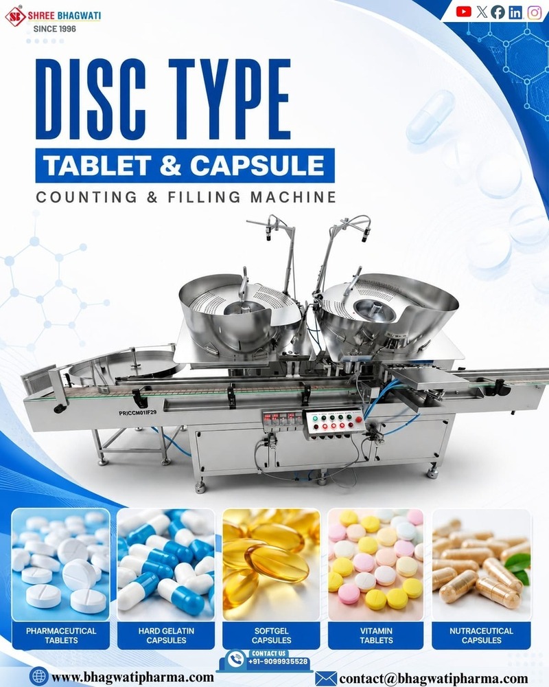 Automatic Disc Type Tablet Counting Filling Line