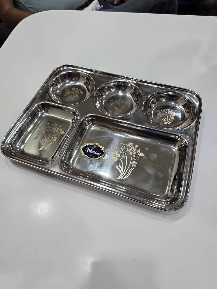 steel partition lunh diner plate