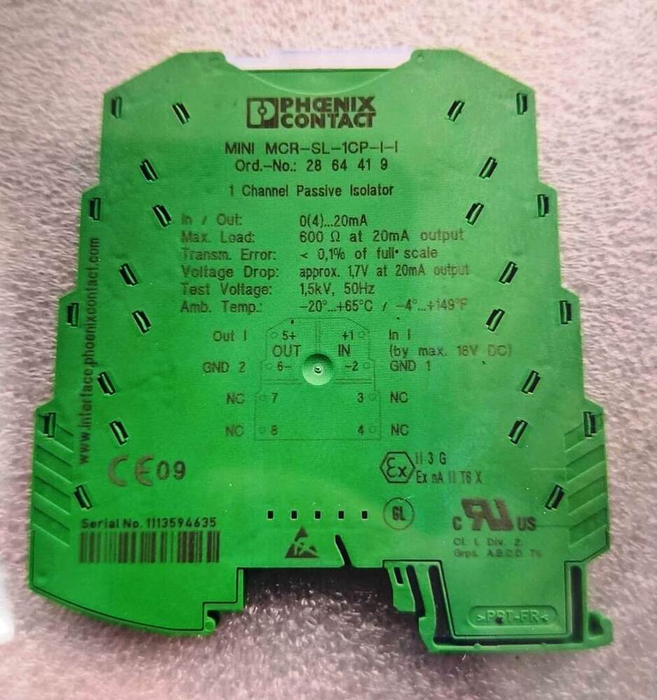 Phoenix Contact MINI MCR-SL-1CP-I-I Passive Signal Isolator