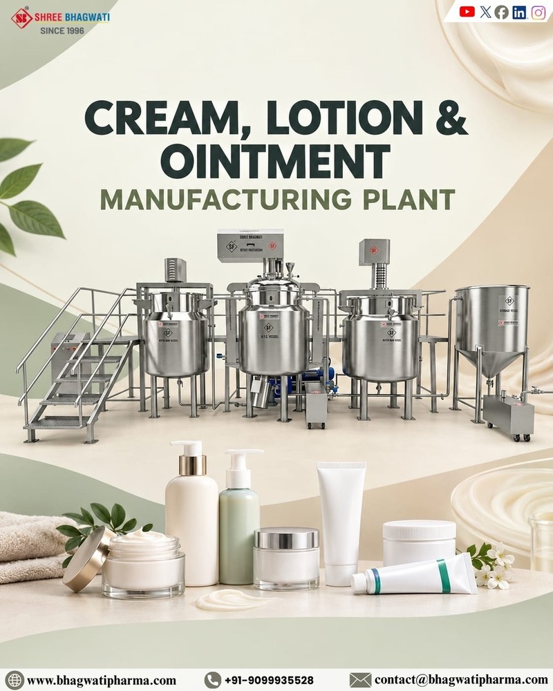 Lotion Cream Manufacturing Plant