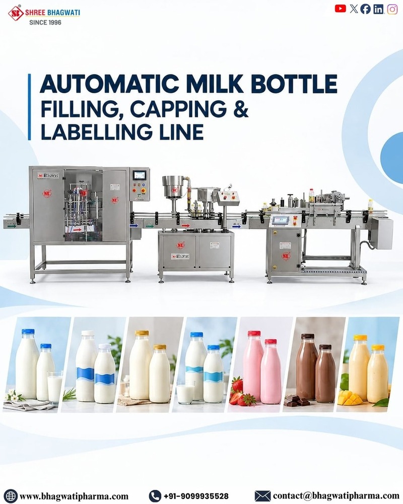 Automatic Milk Bottle Filling Line