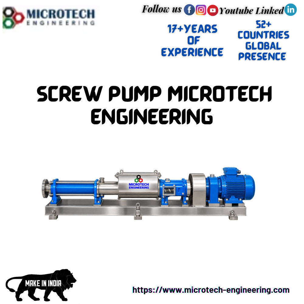  Screw Pump Microtech engineering