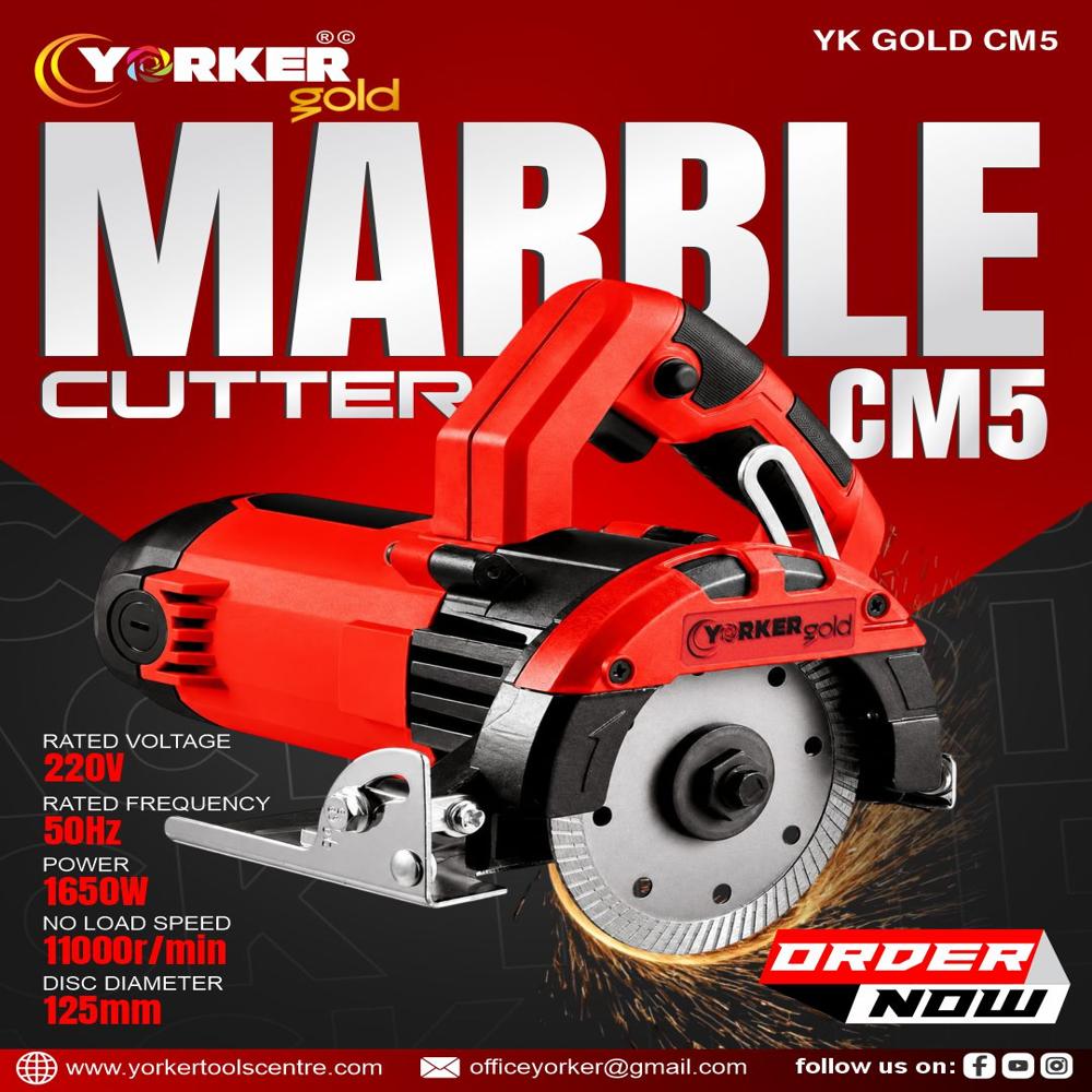 MARBLE CUTTER CM5 GOLD 1650W YKG-CM5 WOODEN PLATE