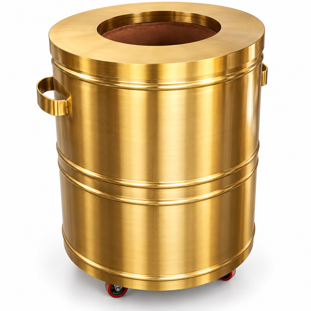 Heavy Duty Copper Electric Tandoor - Color: Gold