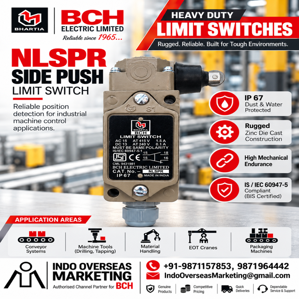 BCH - NLSPR Side Push Roller Limit Switch