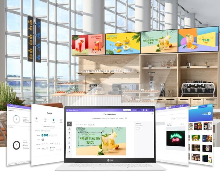 Cloud-Based Digital Signage Management Platform - Application: Retail Chains