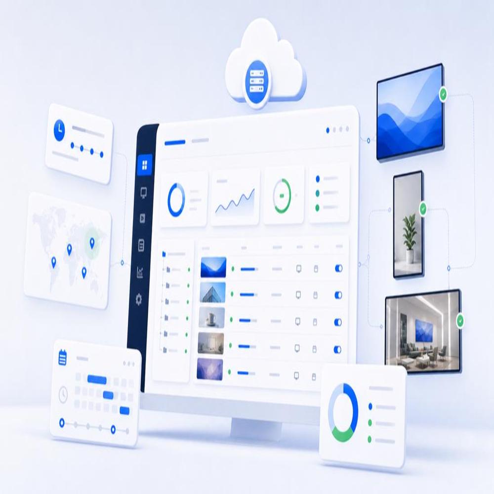 Cloud-based Digital Signage Management Platform - Application: Retail Chains