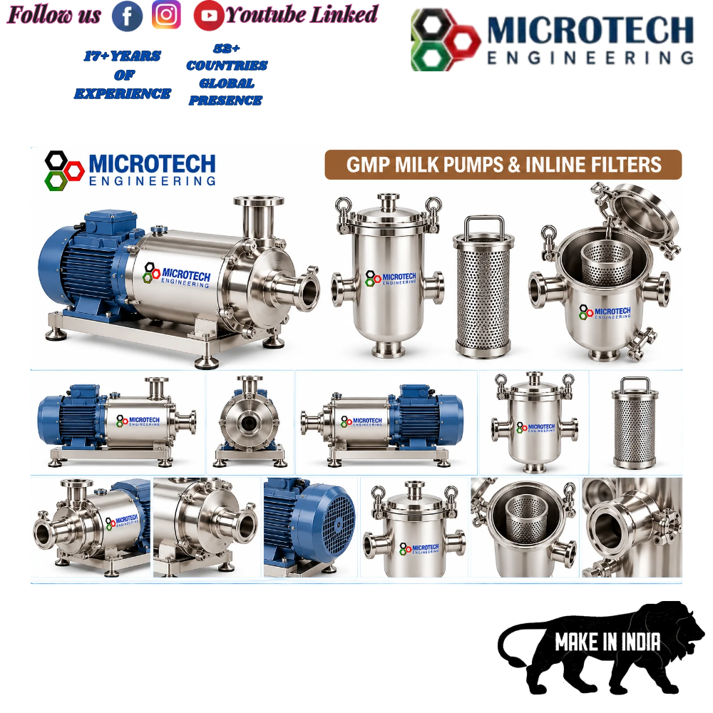 GMP MILK PUMPS & INLINE FILTERS