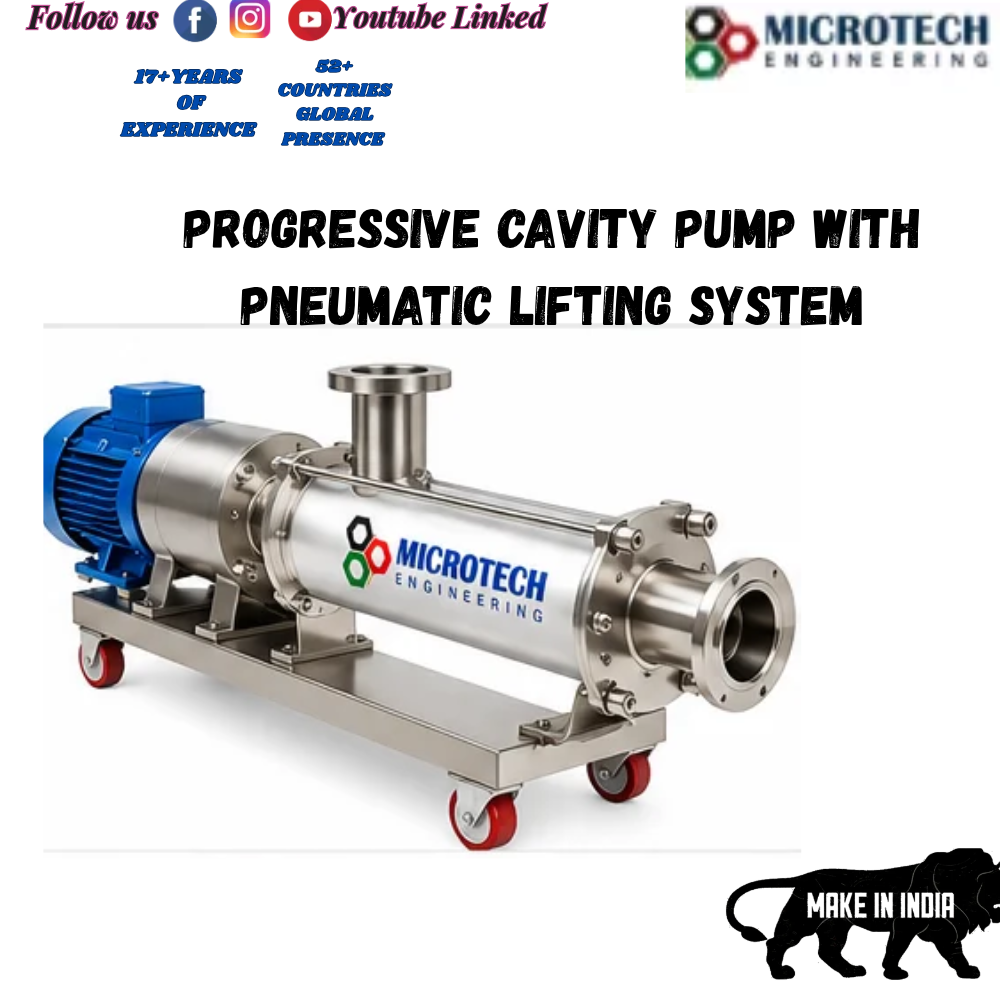Progressive Cavity Pump with Pneumatic Lifting System