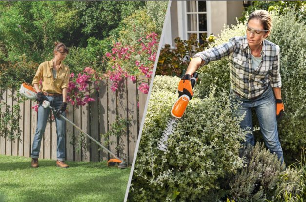 Battery Brushcutter And Hedge Trimmer