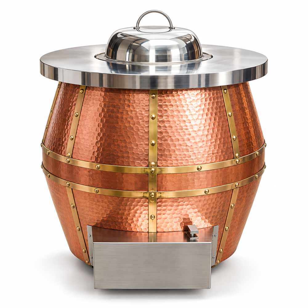 Professional Electric Tandoor Cooking Unit - Color: Gold