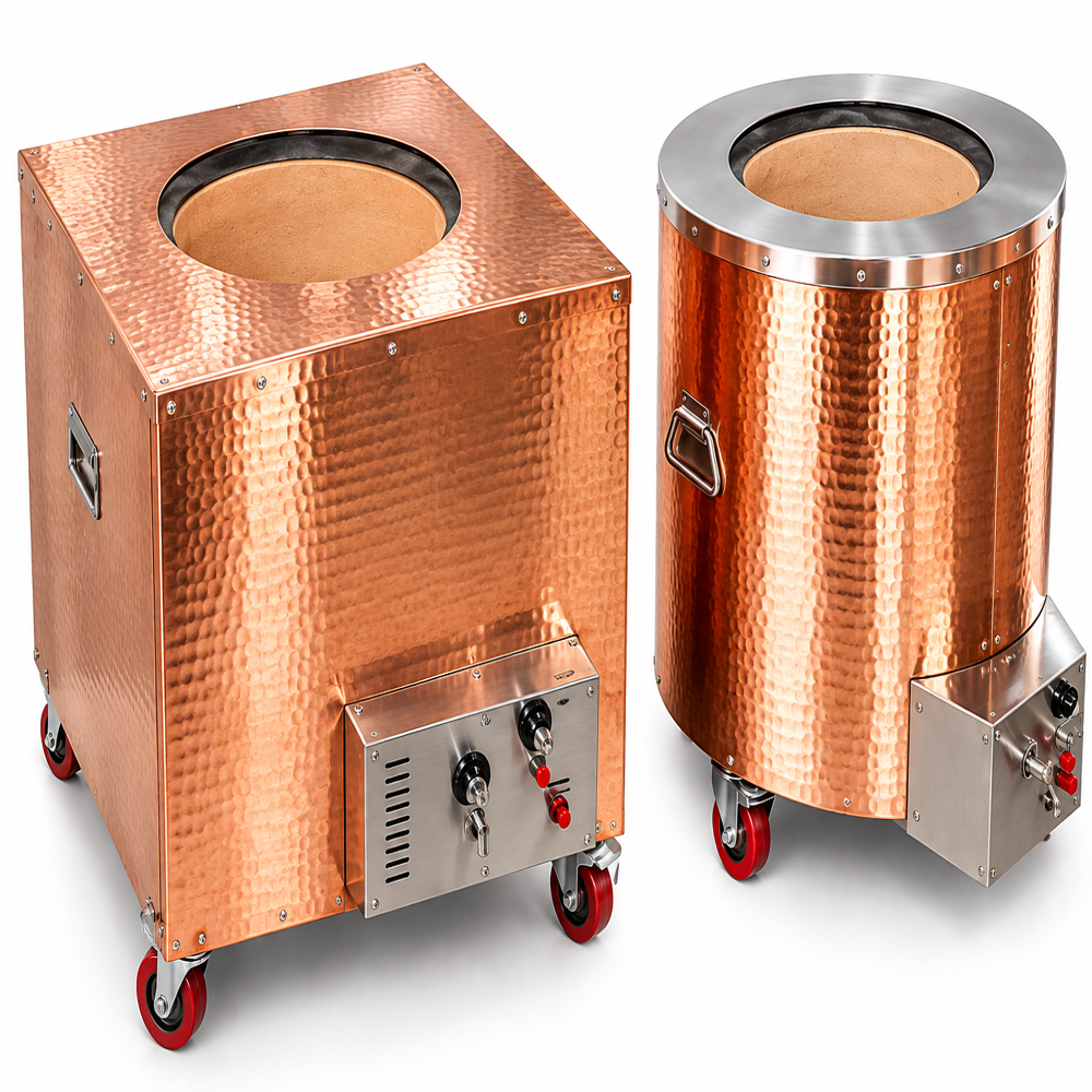 Luxury Copper Finish Restaurant Tandoor - Color: Gold