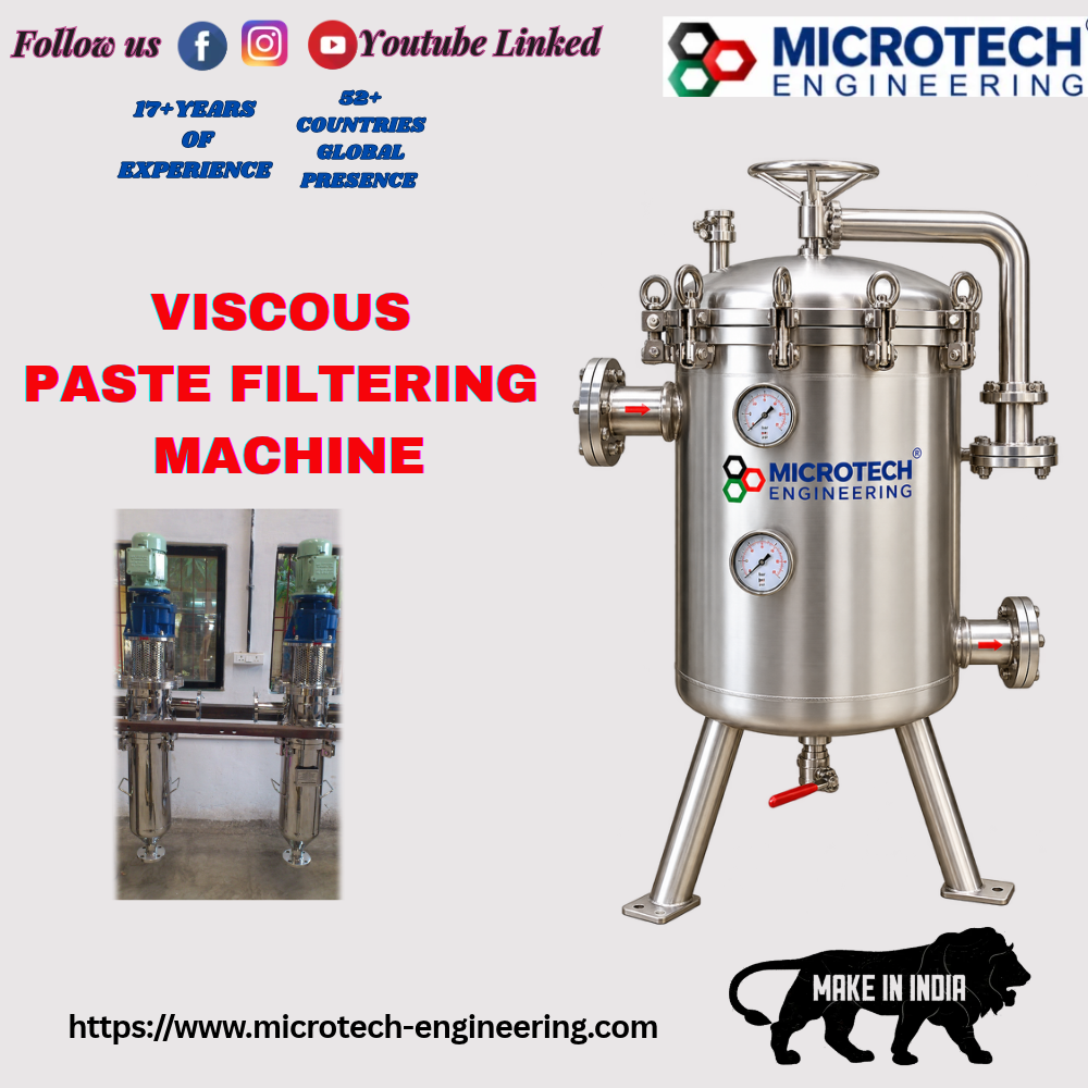 Viscous Paste Filtering Machine