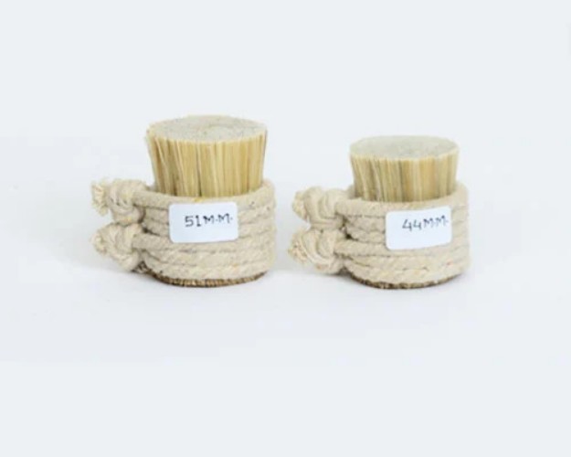Butt Cut Root cut White Bristles