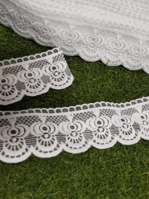 Ts 24 White Organza Gpo Lace