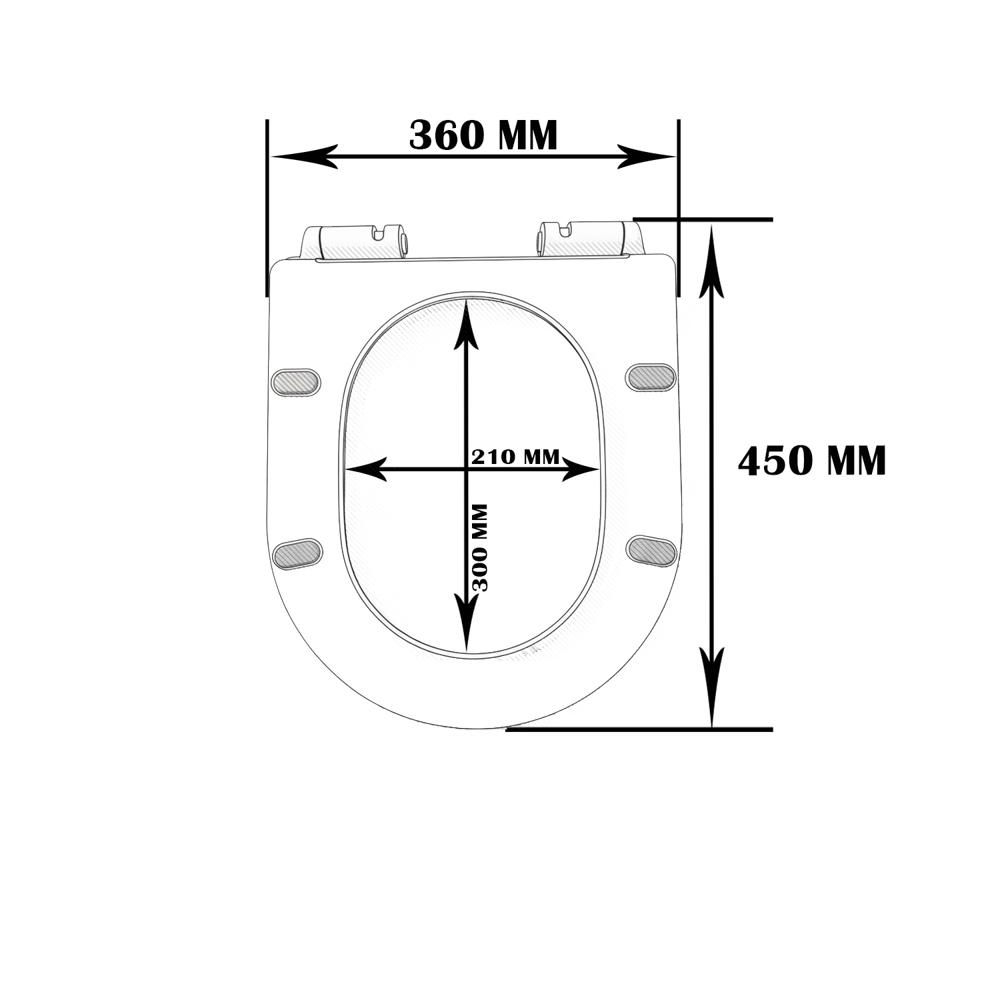 803 IMPORTED UF SEAT COVER FOR TOILET, Imported Round Duraplast Soft Closing Slim Seat cover