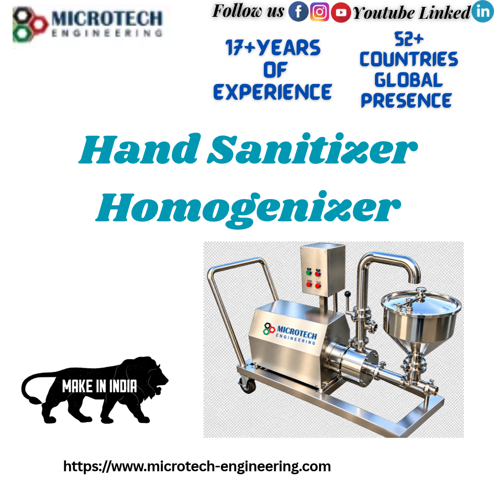 Hand Sanitizer Homogenizer