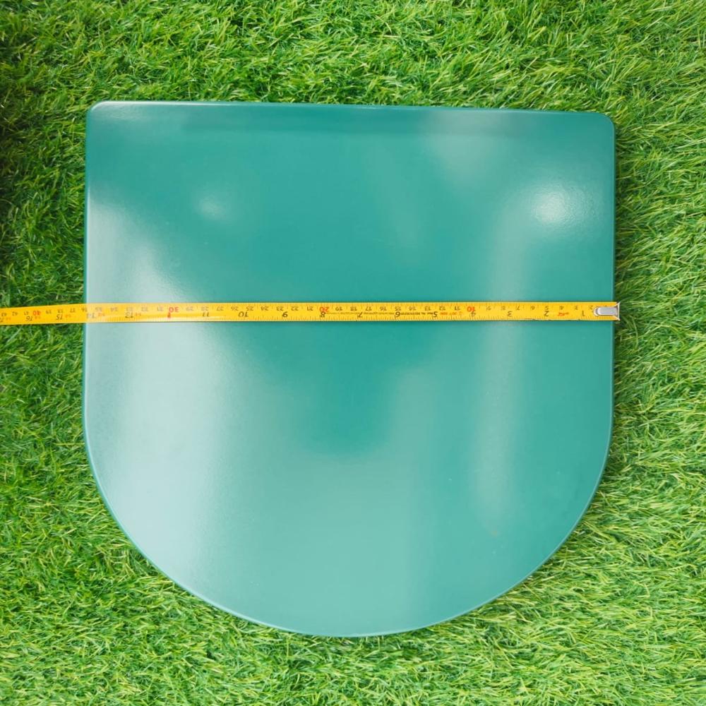 Round shape green UF seat cover, green color Soft Closing uf Seat cover