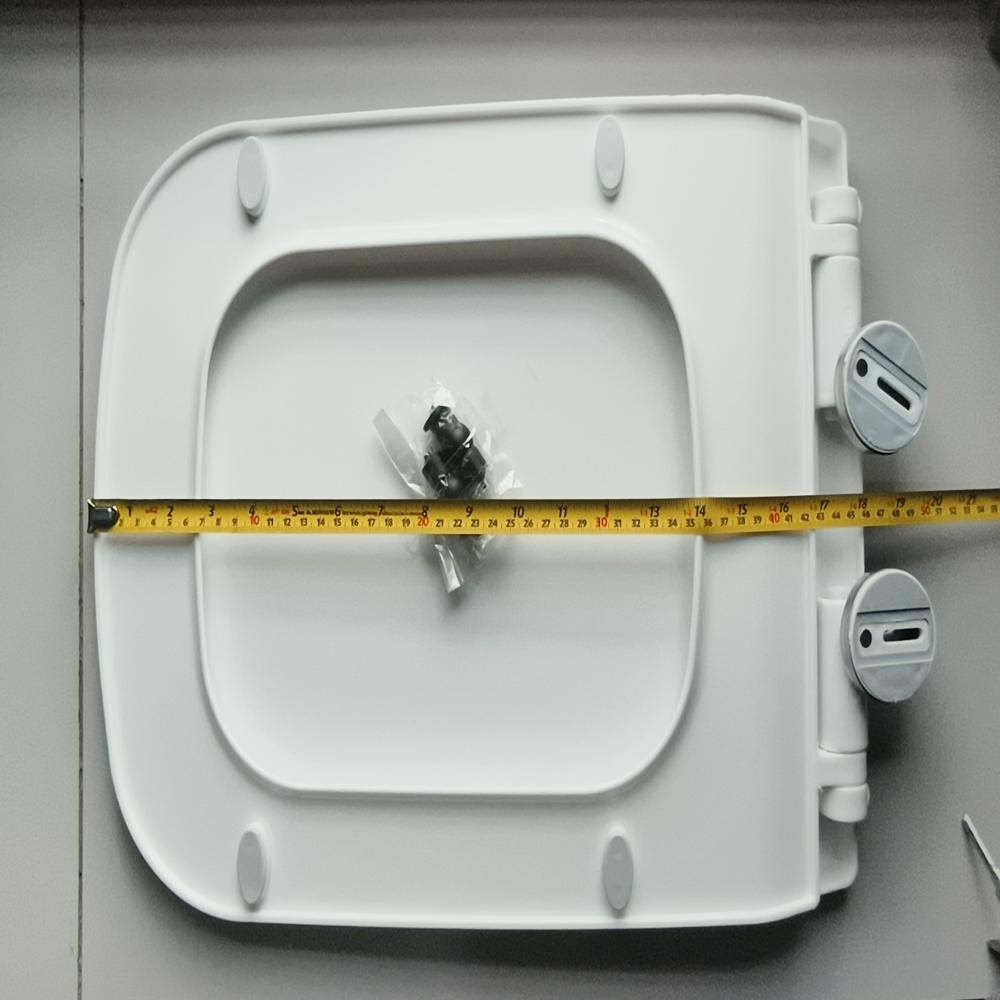 Enigma Heavy PP QQ Seat Cover, 743 slim qq seat cover, square type Slim toilet ss hinges seat cover