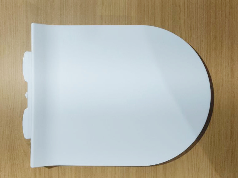 743 slim toilet softclose seat cover, Big D-shape slim toilet top fixing seat cover, Enigma Seat Cover