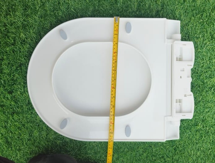 743 slim toilet softclose seat cover, Big D-shape slim toilet top fixing seat cover, Enigma Seat Cover