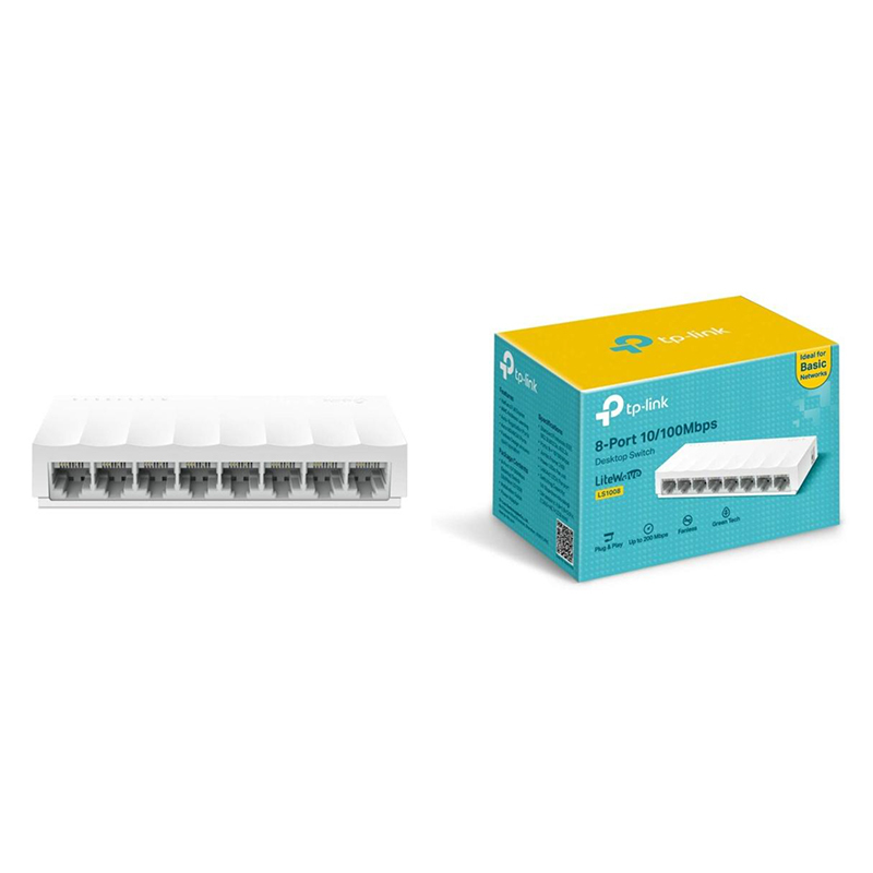 TP-Link LS1008 8-Port 10-100Mbps Fast Ethernet Unmanaged Desktop Switch
