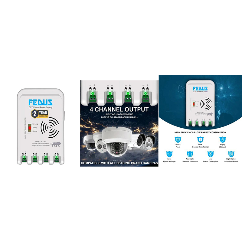 FEDUS 4 Channel SMPS for CCTV,