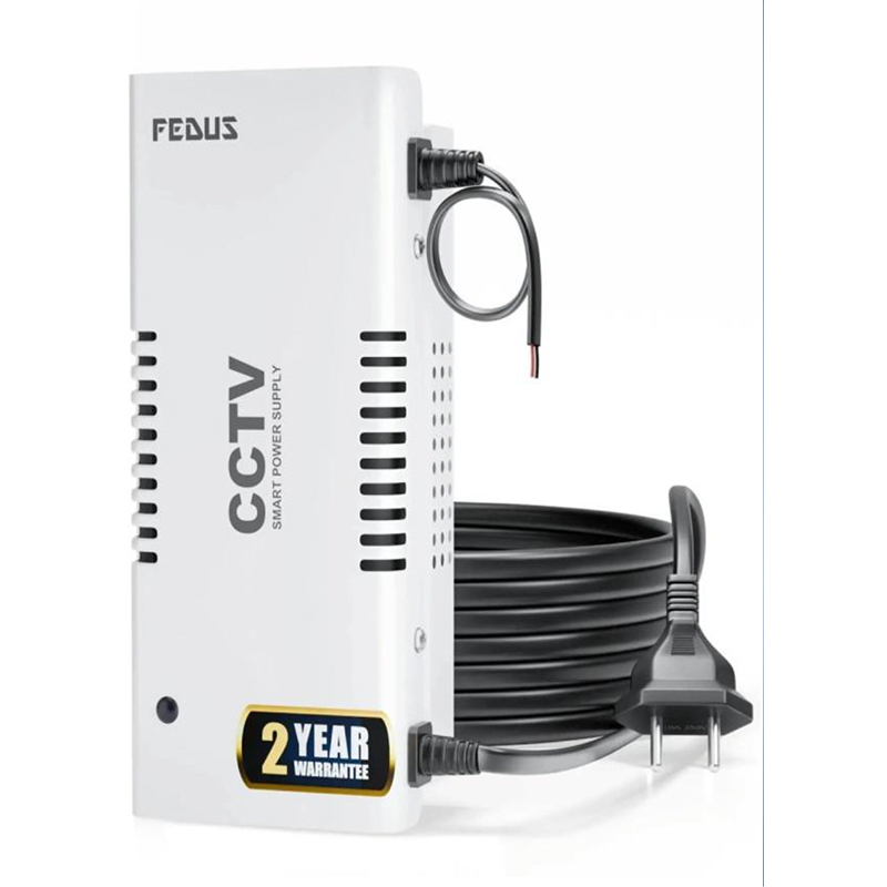 FEDUS 12V DC Metal Body CCTV Power Supply for 8 Channel Security Cameras
