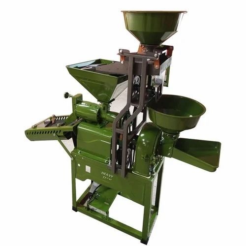 Semi Automatic SS Mini Rice Mill