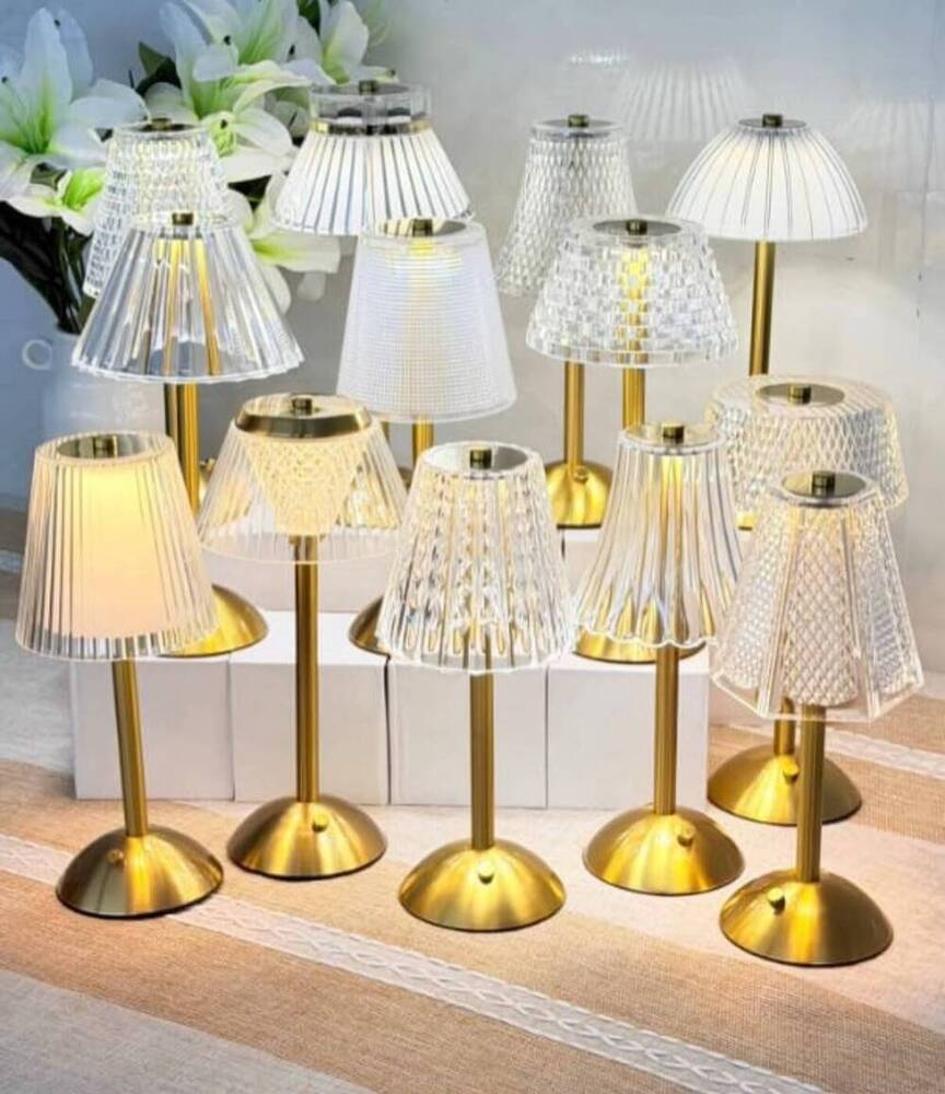 Golden Crystal Table Lamp