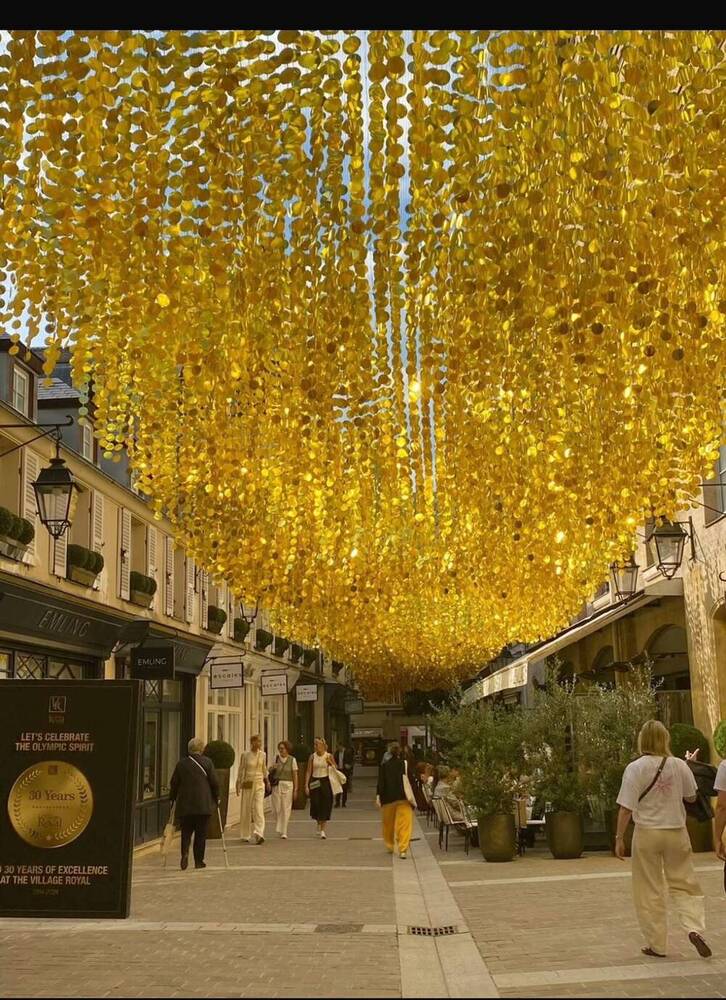 Golden Sequin Canopy Decoration