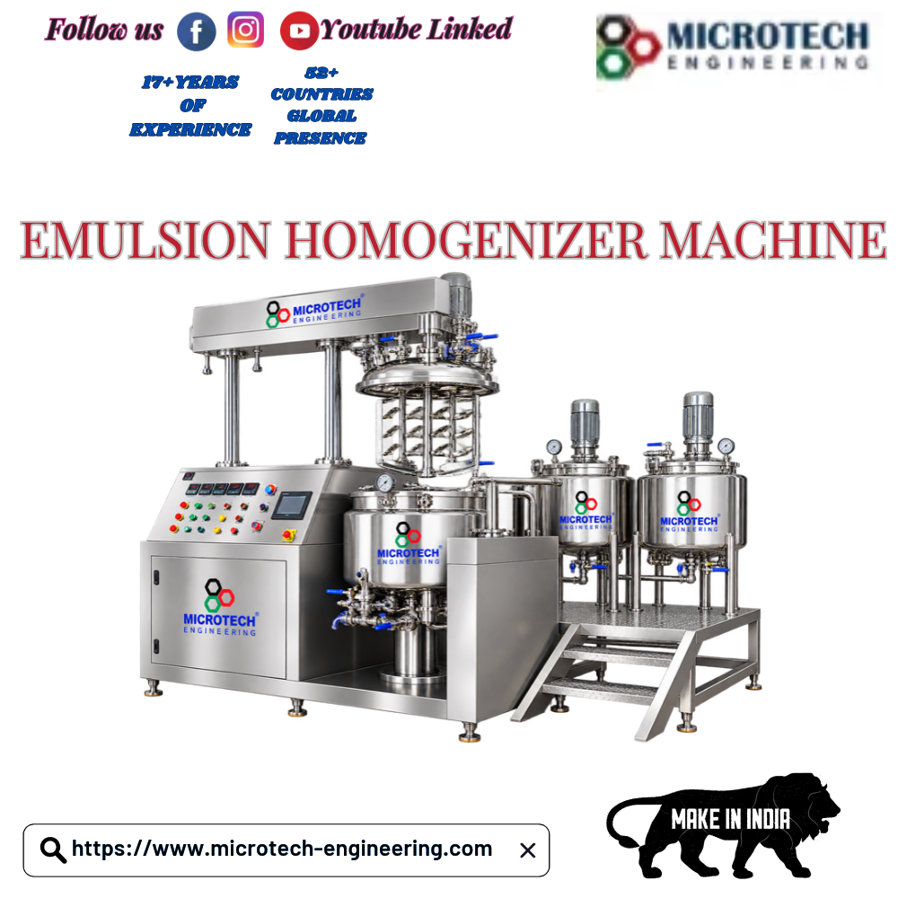 EMULSION HOMOGENIZER MACHINE