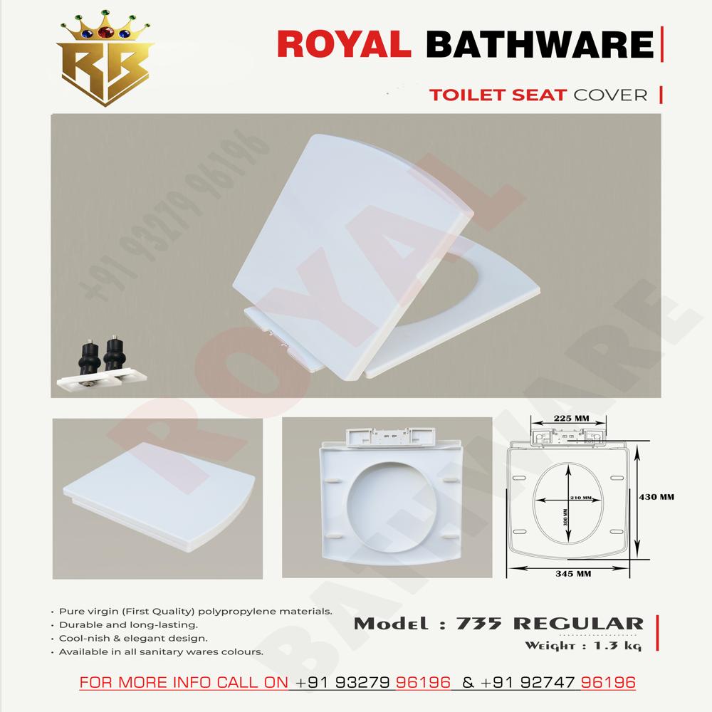 735 model seat cover, Western toilet pp material regular seat cover