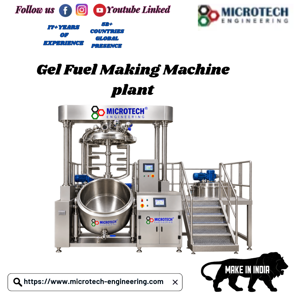 Gel Fuel Making Machine plant 