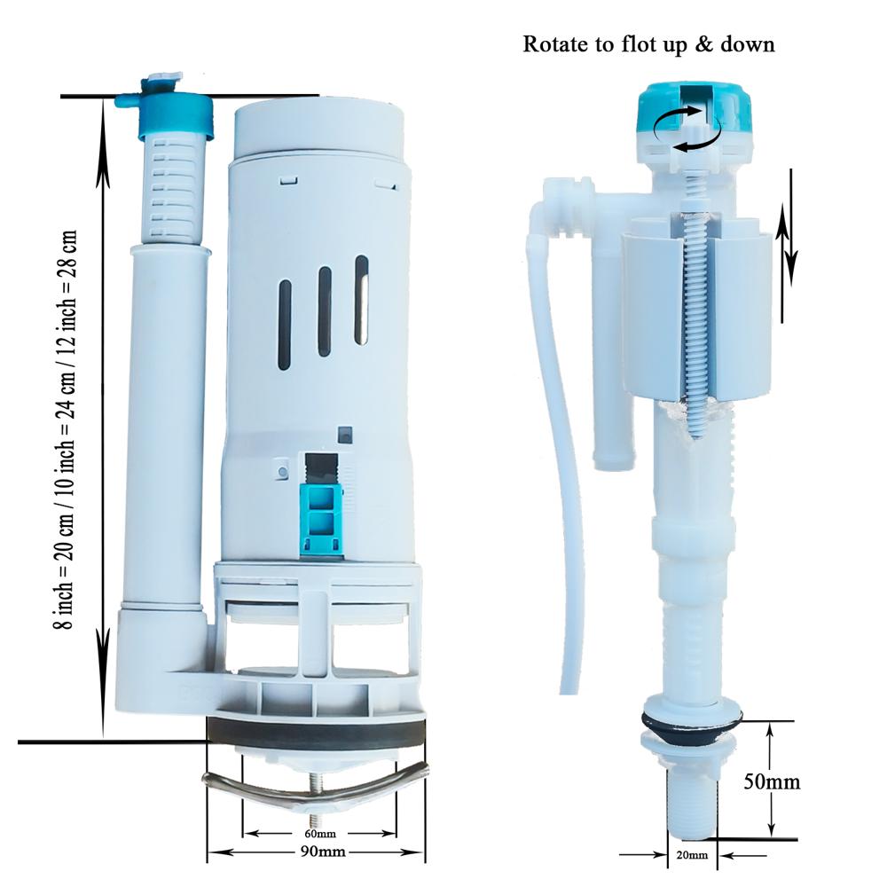 one piece toilet high pressure fitting, adjustable inlet type one piece fitting, Suitable for hindware, somany, simpolo, parryware and all Indian brands