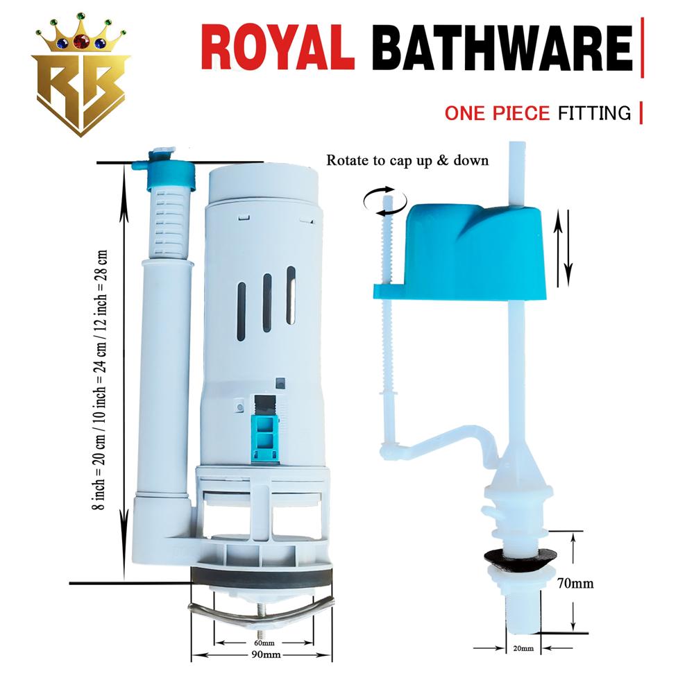 one piece cap type inlet internal toilet flush fitting, perfect sutable for cera, agl, rak, astral and sonet brands flush fitting for toilet