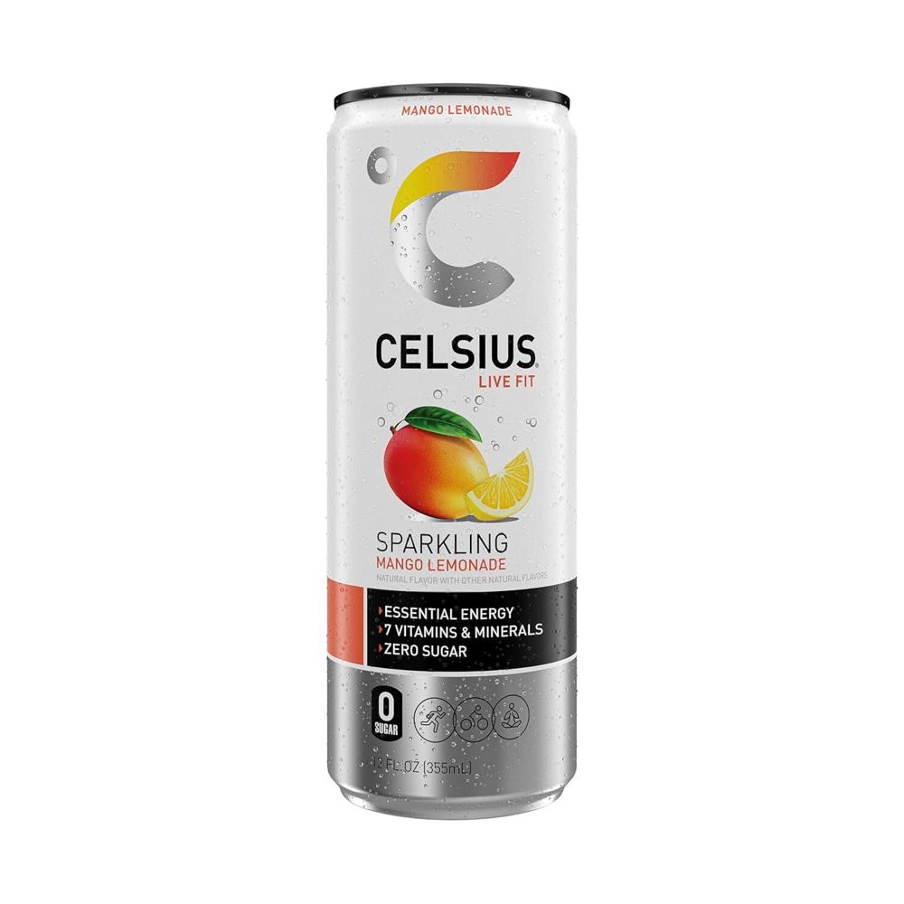 Celsius Energy Drink lemon lime Celsius Sparkling Energy Drink with Vitamins