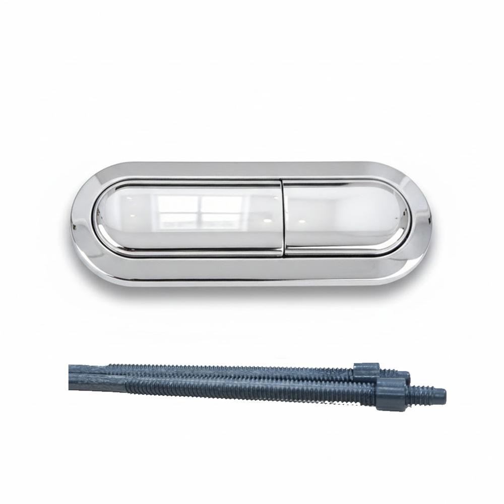 capsule flush button for toilet flush tank and commode, Capsule Dual Flush Toilet Tank Push Button, 