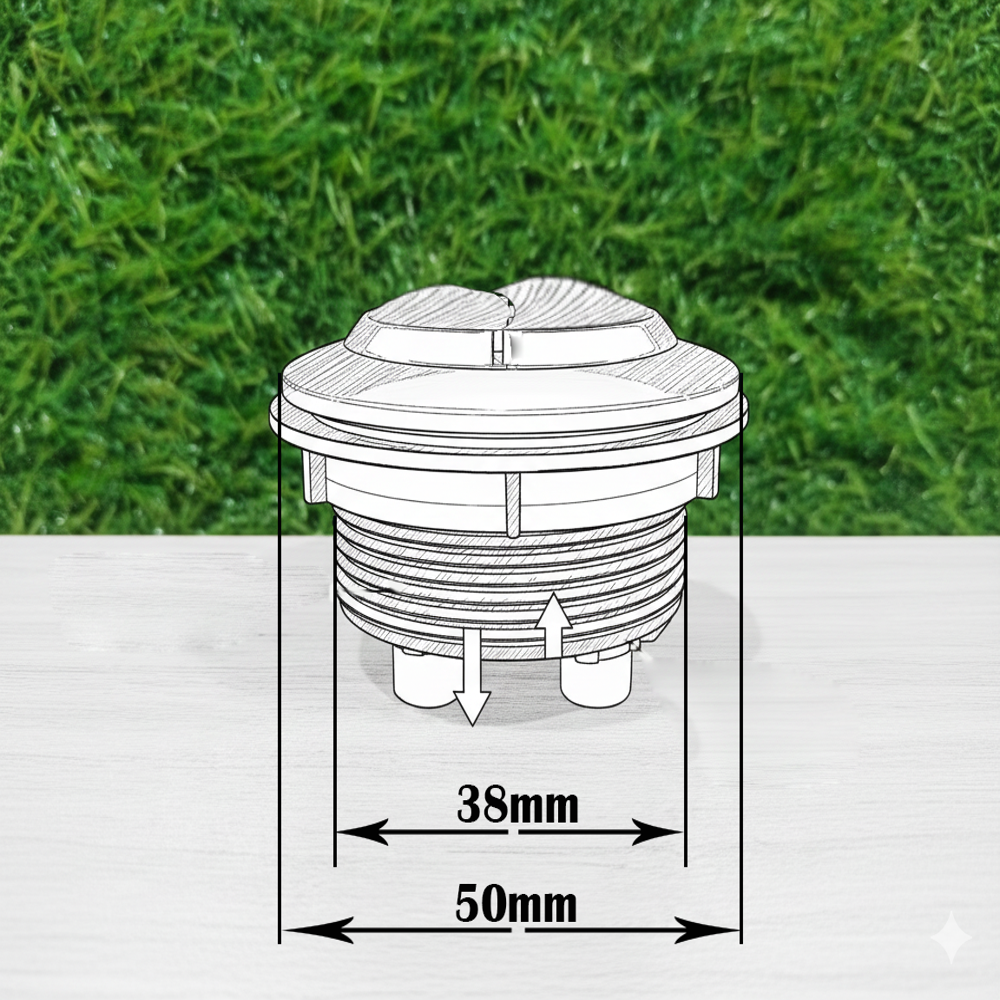 38mm push button, small flush button for toilet, small Round Push Button For Two Piece Toilet