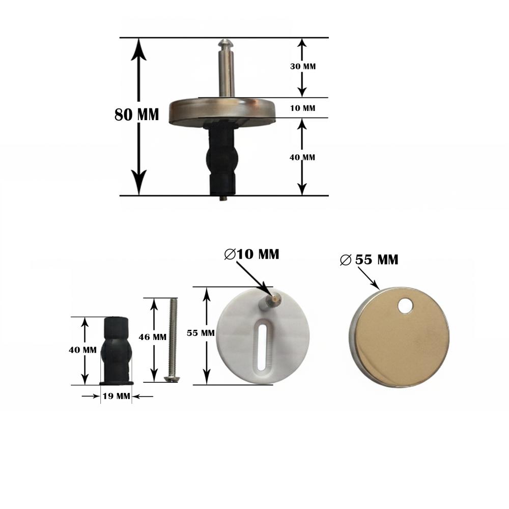 QQ hinges for Toilet seat cover, SS hinges set for toilet seat cover, Stainless Steel Hinges for Toilet Seat Cover