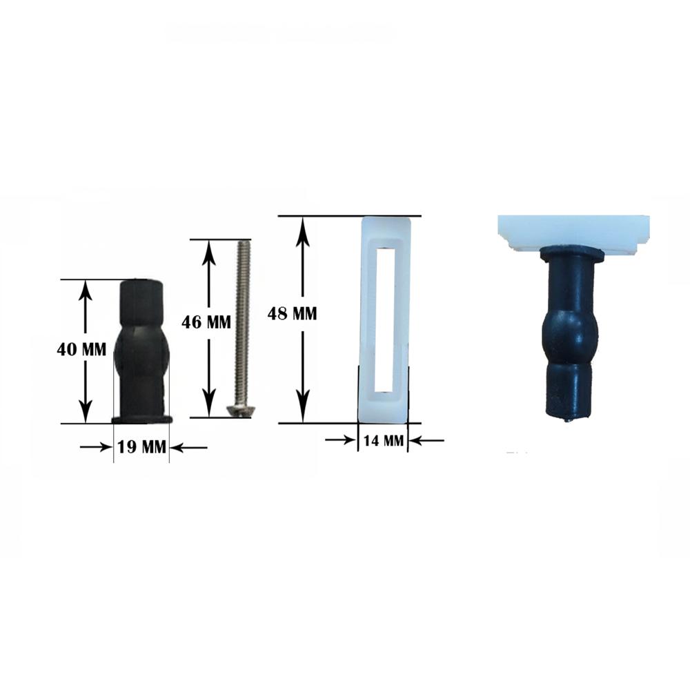 Top fixing Hinges for Toilet Seat Cover, Top fixing hinges pair
