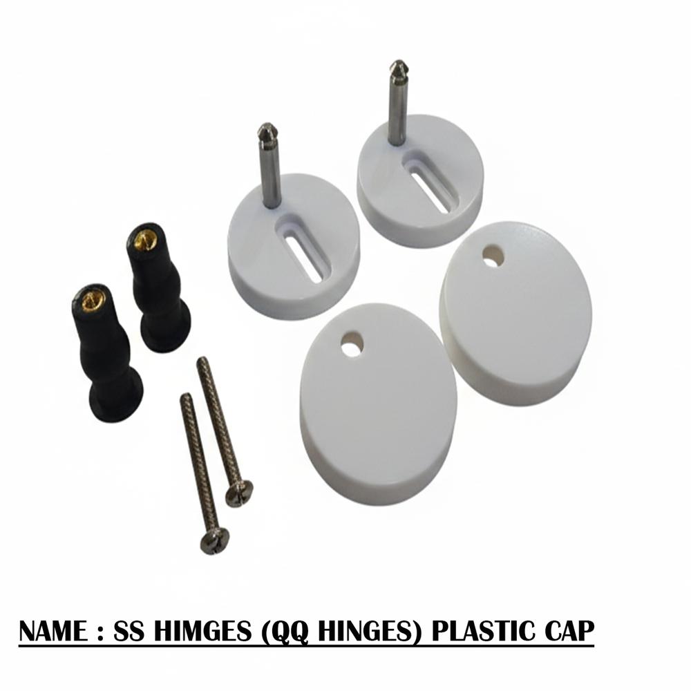 QQ hinges with plastic cap for Toilet Seat Cover, SS hinges with PP cap