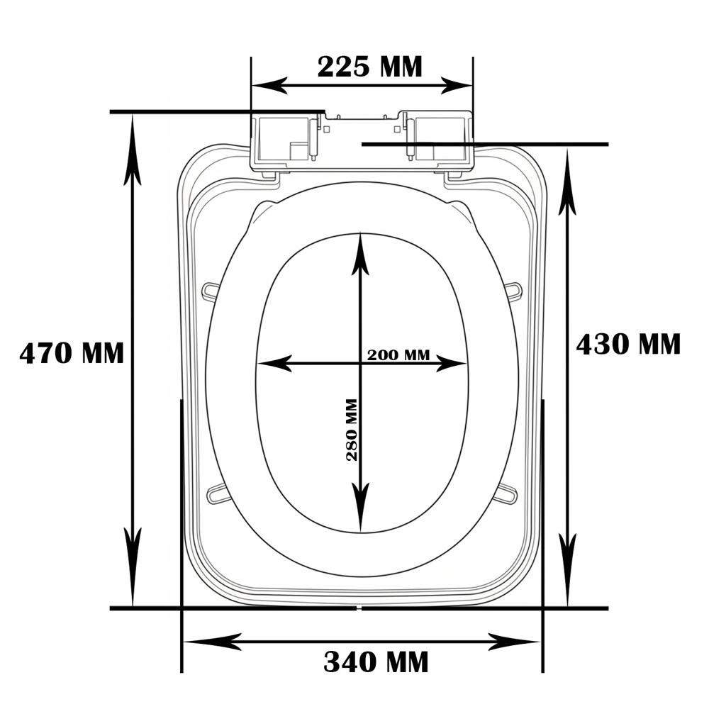 785 model Seat Cover, All Brand PP model Seat cover, square toilet seat cover