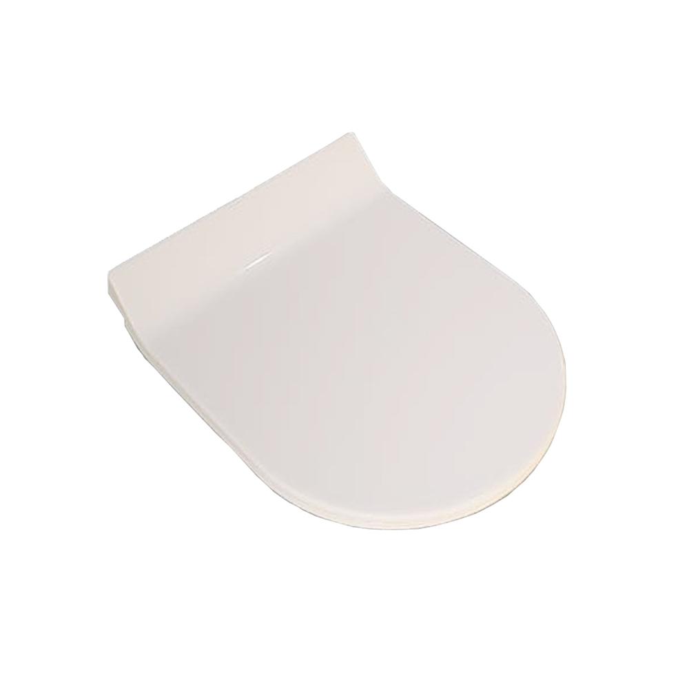 739 slim seat cover white, Small D-shape slim toilet seat cover