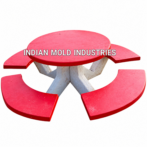 BC005 8 Seater Round Table Bench Mould