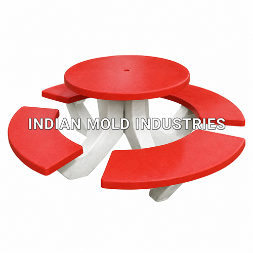 BC005 8 Seater Round Table Bench Mould