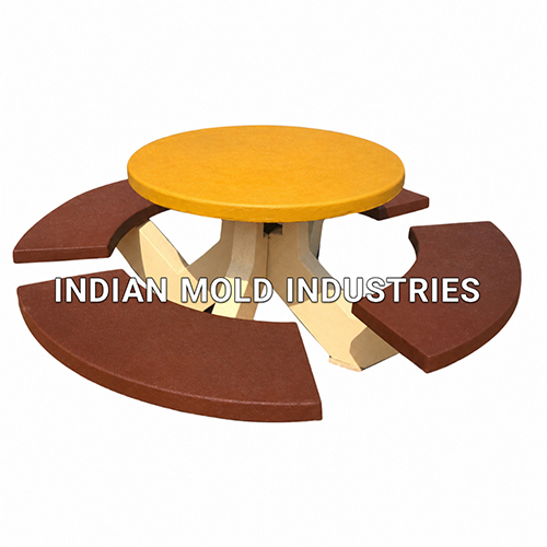BC005 8 Seater Round Table Bench Mould