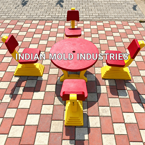 BC002 4 Chair Center Table Set Mould