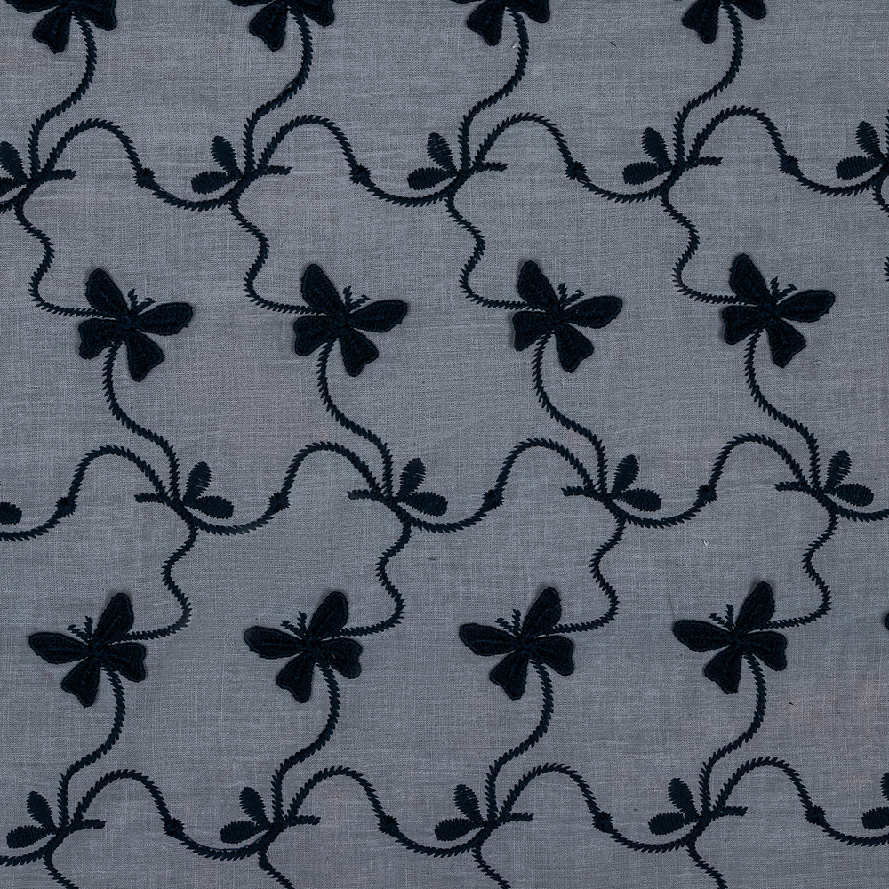 3D Leaf Pattern Embroidered Laces