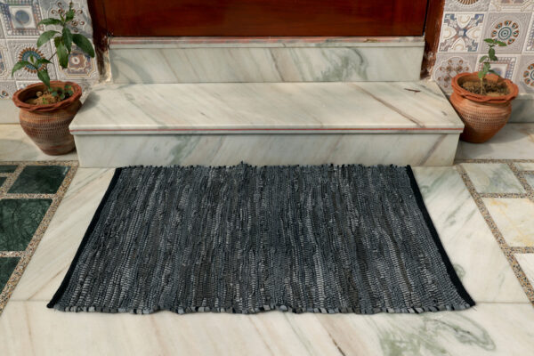 Woven Pure Leather Doormat
